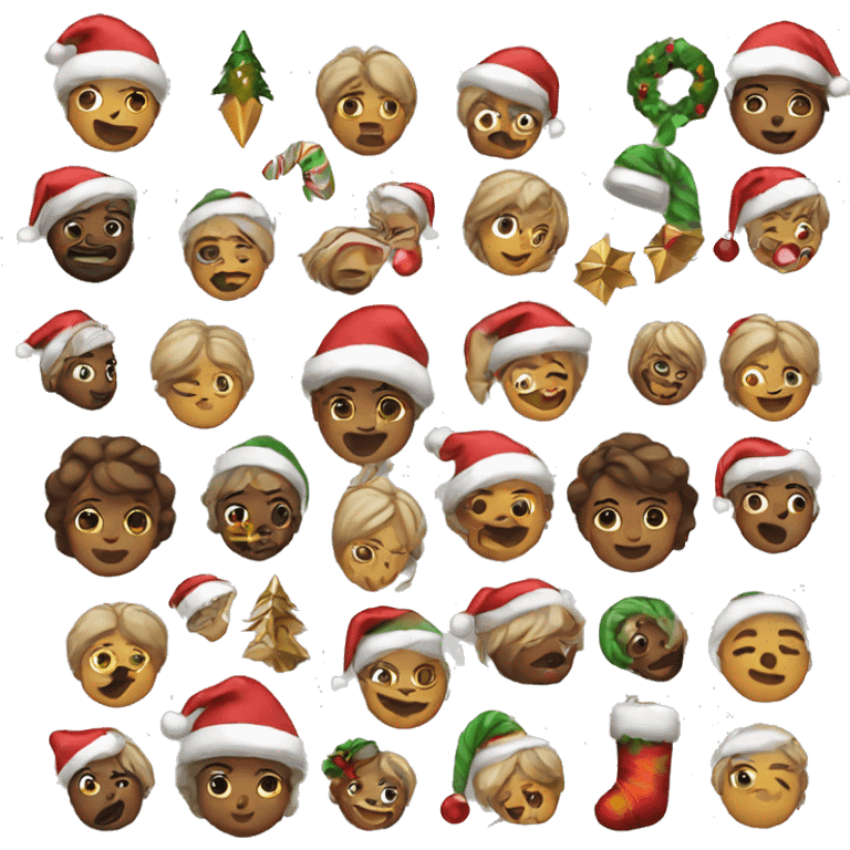 Aesthetic christmas emojis emoji