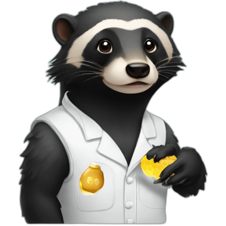 Honey badger science lab emoji