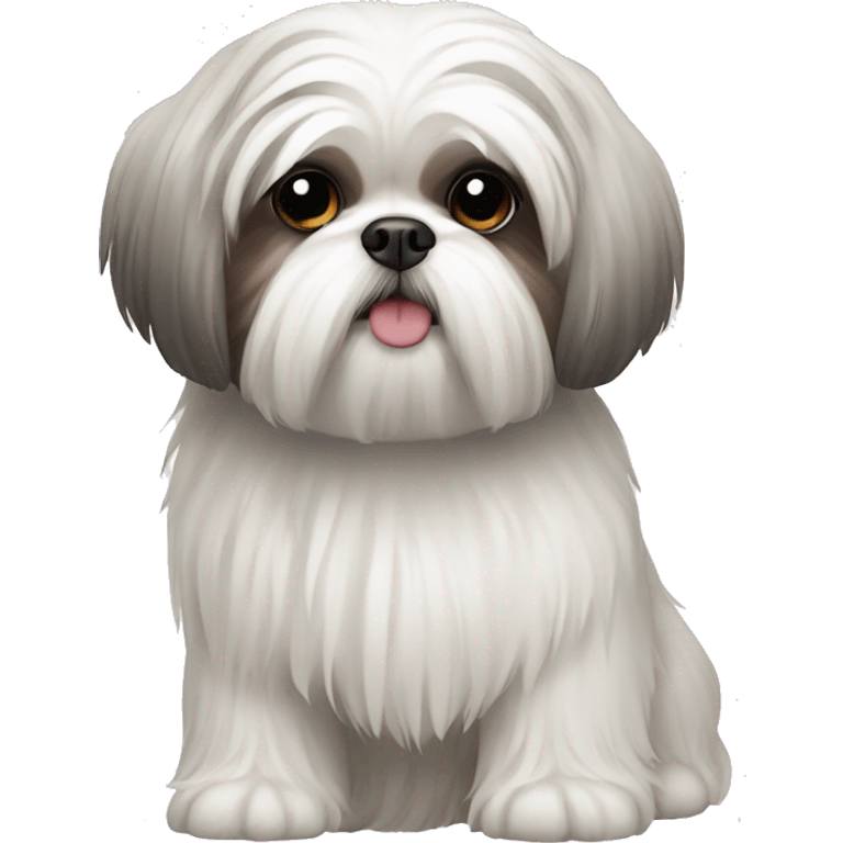 White shih tzu  emoji