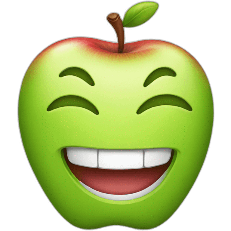 smile apple emoji