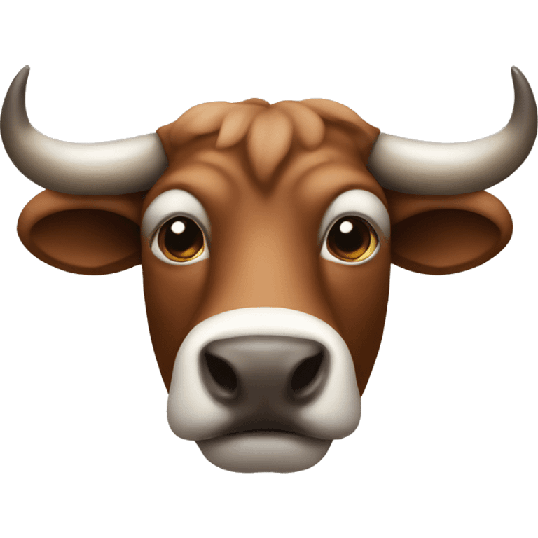 Bull head with a nose ring emoji