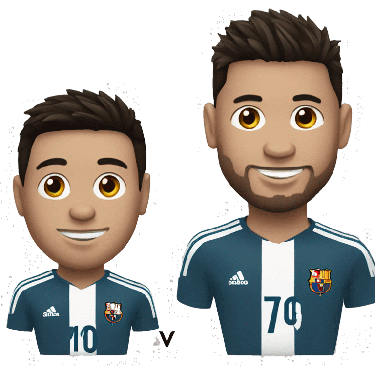 messi and ronaldo emoji