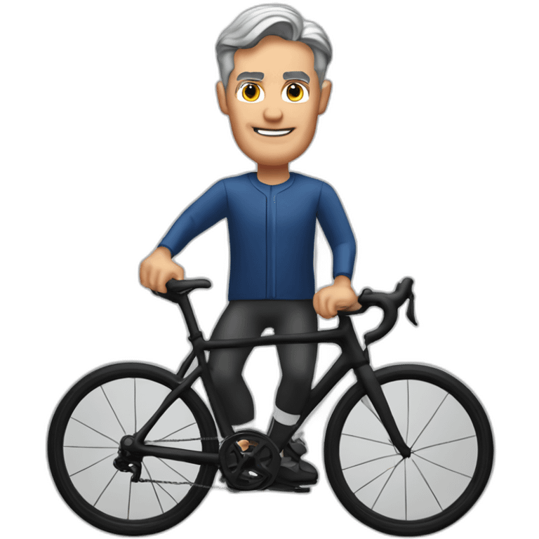 Jerome Powell riding road bike emoji