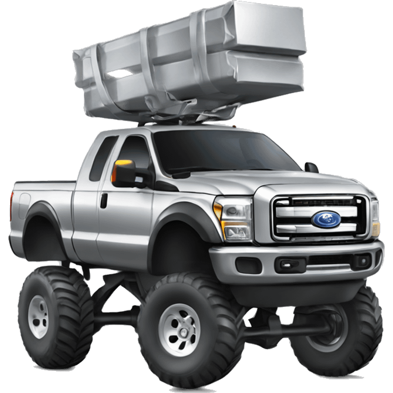 Lifted silver ford emoji