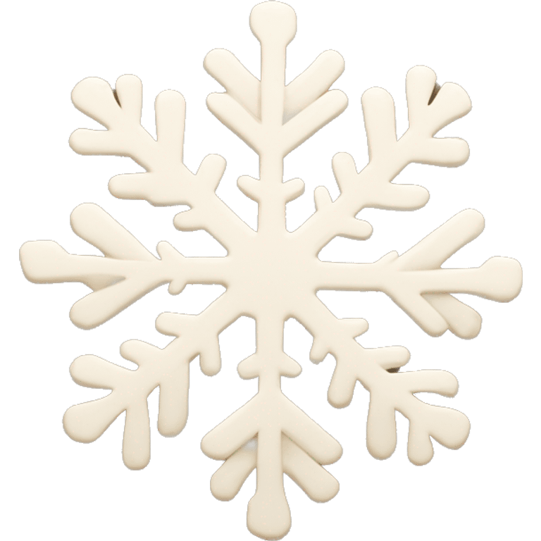 beige snowflake emoji