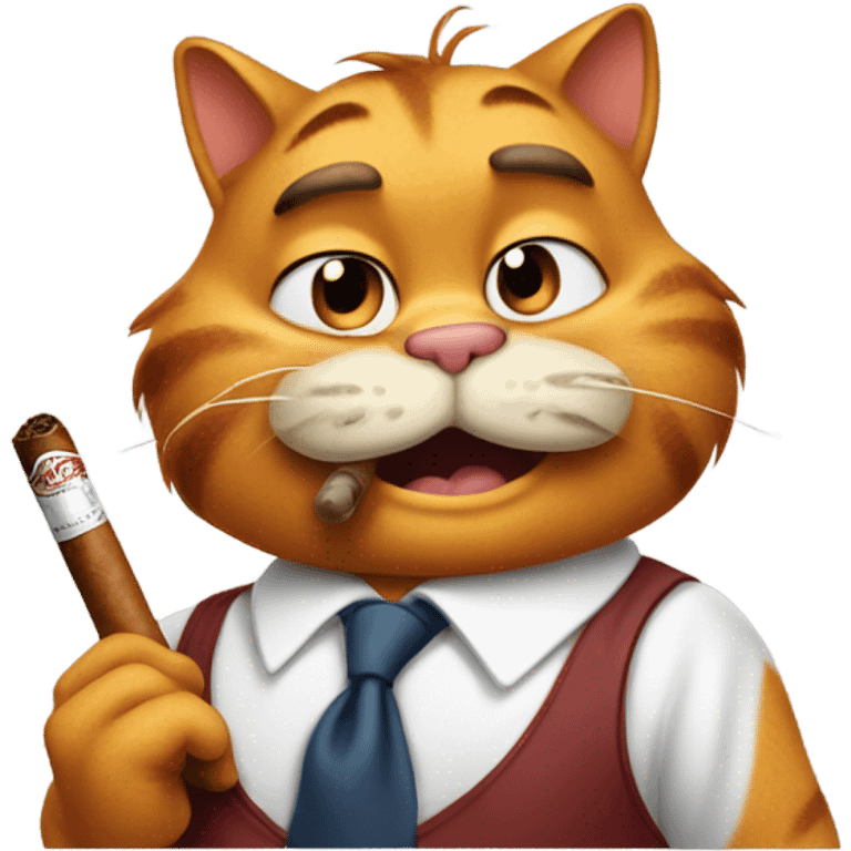 Garfield smoking emoji