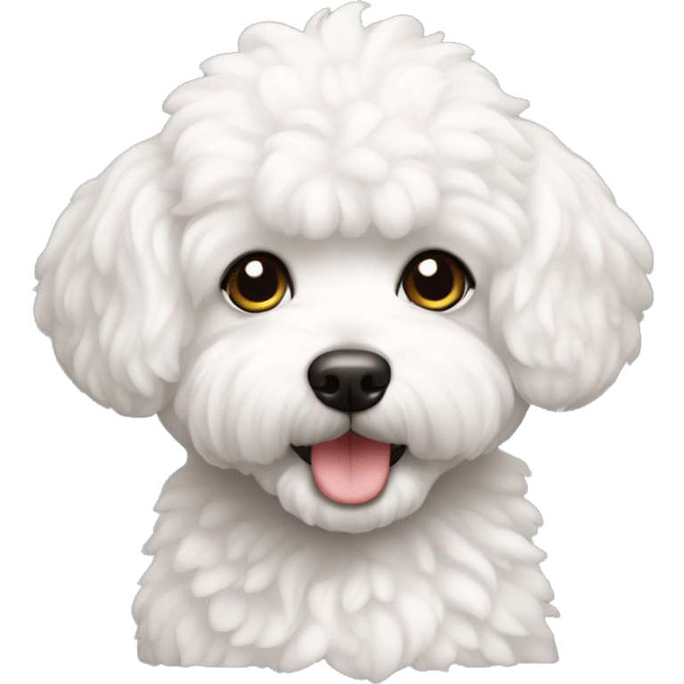 perro bichon maltés blanco hembra emoji