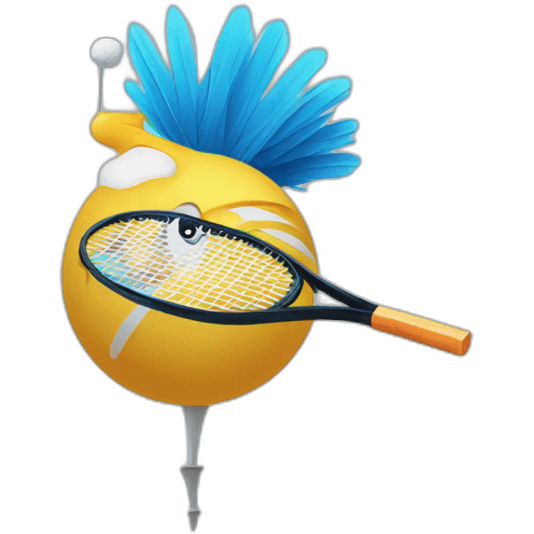 Badminton birdie emoji