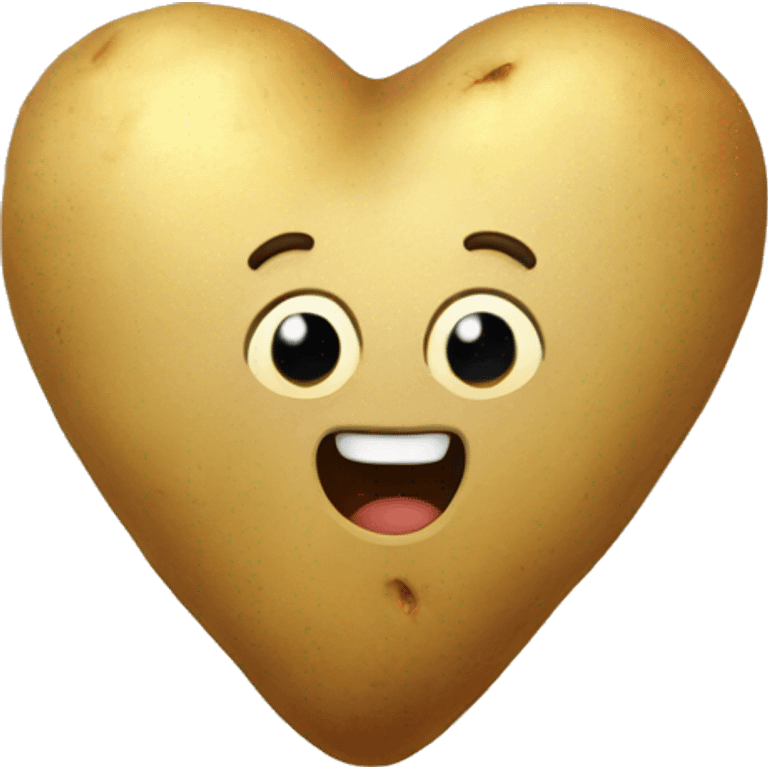 beige heart with potatoes emoji