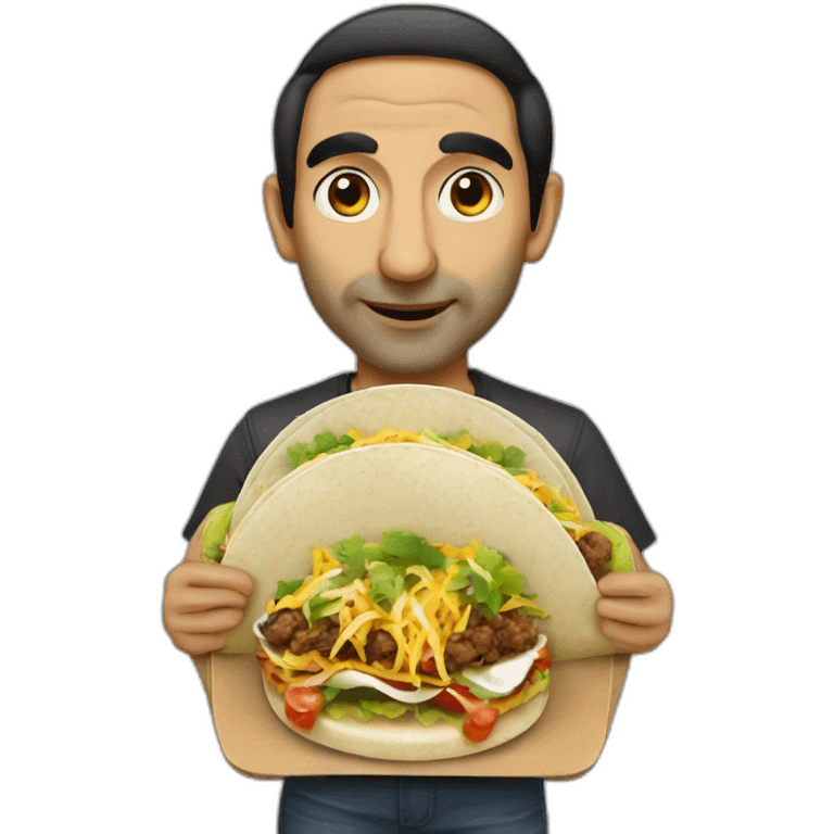 Zemmour qui mange un tacos emoji