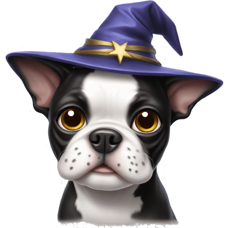 Boston terrier wizard  emoji