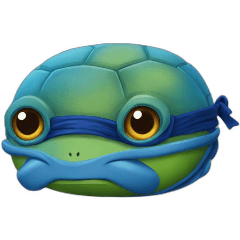 Ninja turtle blue emoji