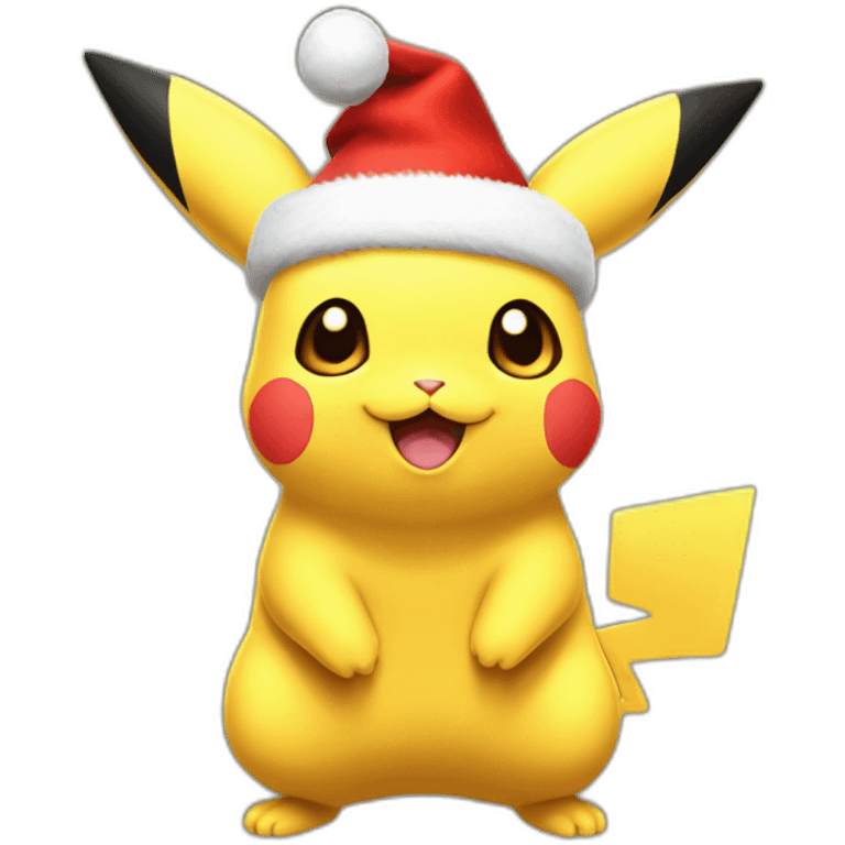 Pikatchu à noël emoji