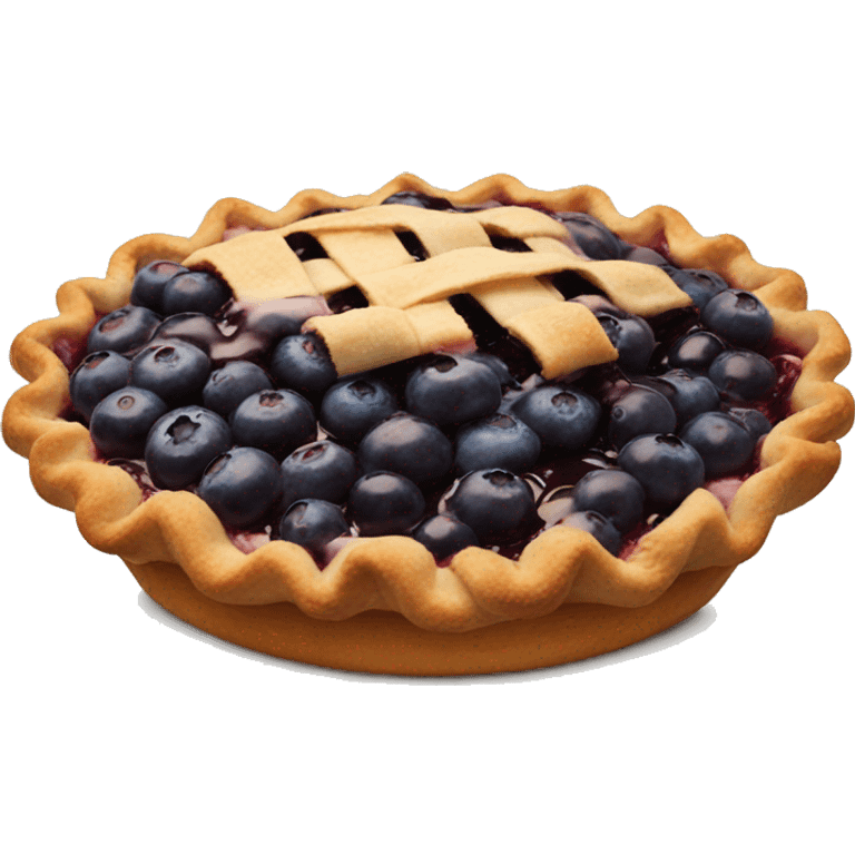 Blueberry pie emoji