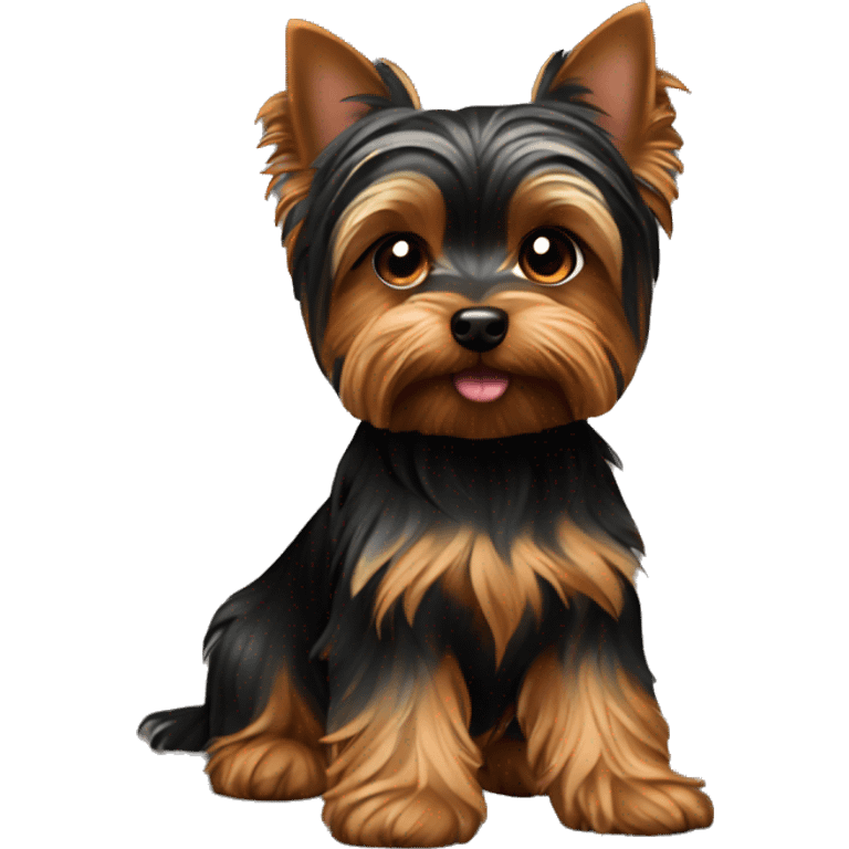 dog yorkie dark emoji