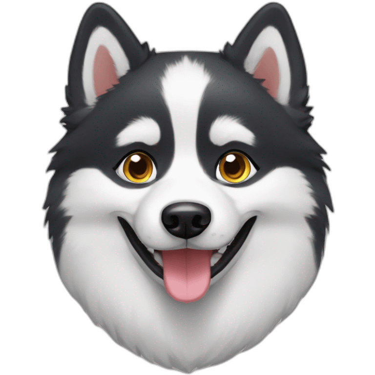 happy pomsky emoji