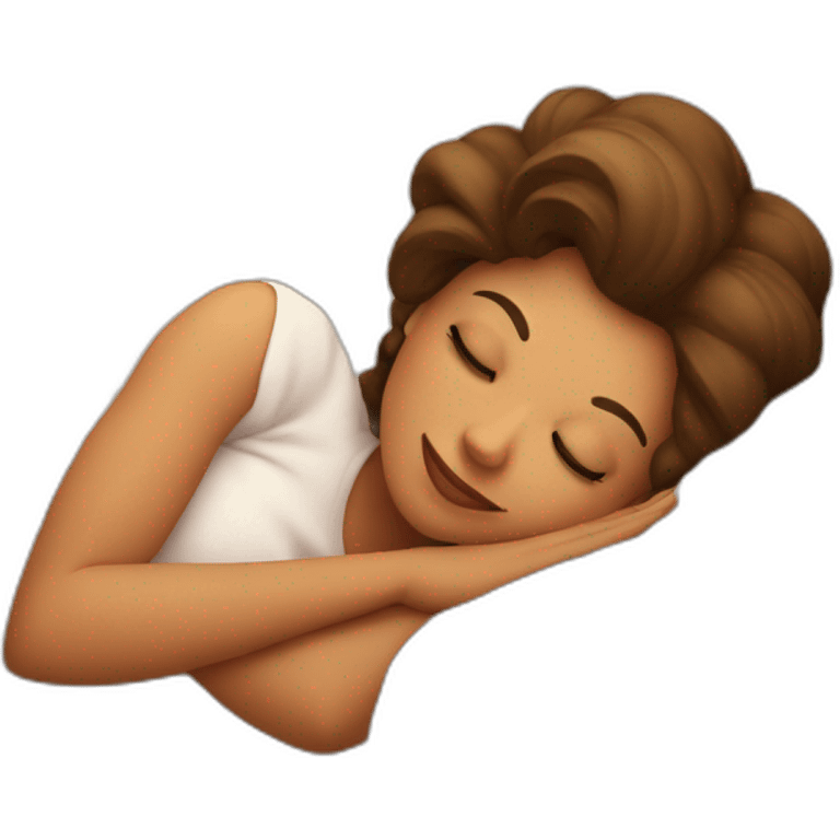 Donna che dorme sul divano emoji