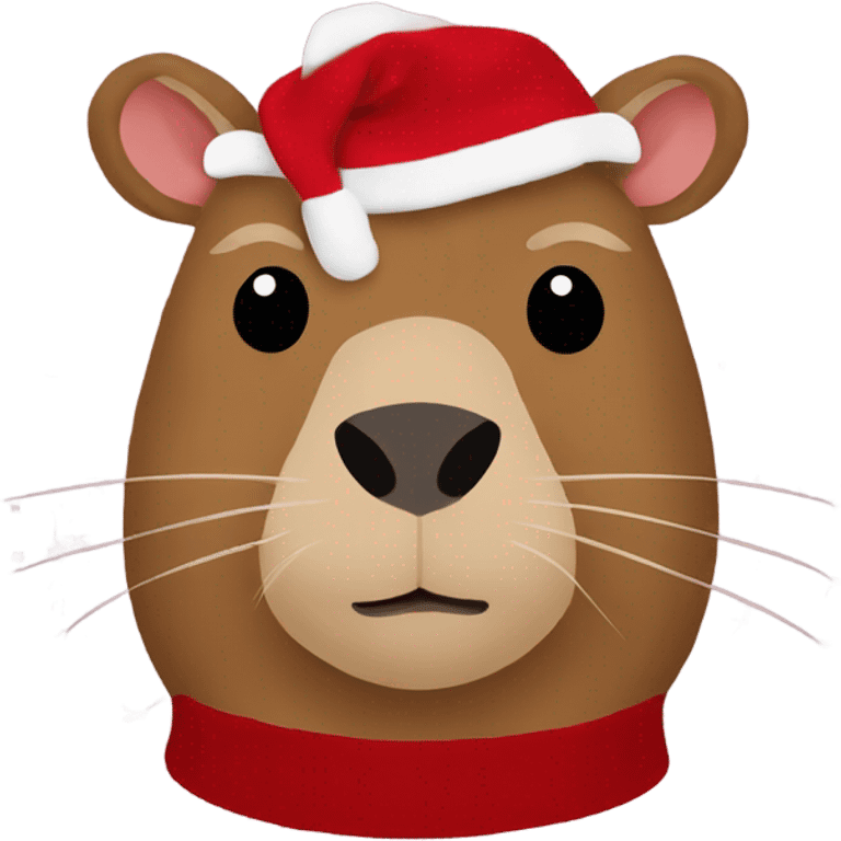 Capybara Christmas sweater  emoji