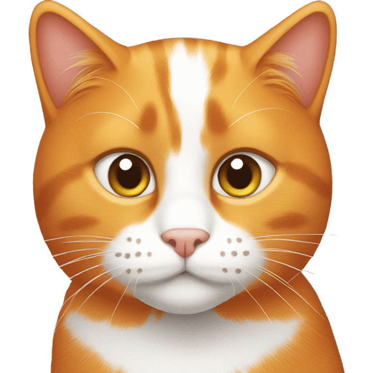 orange cat with white spots emoji