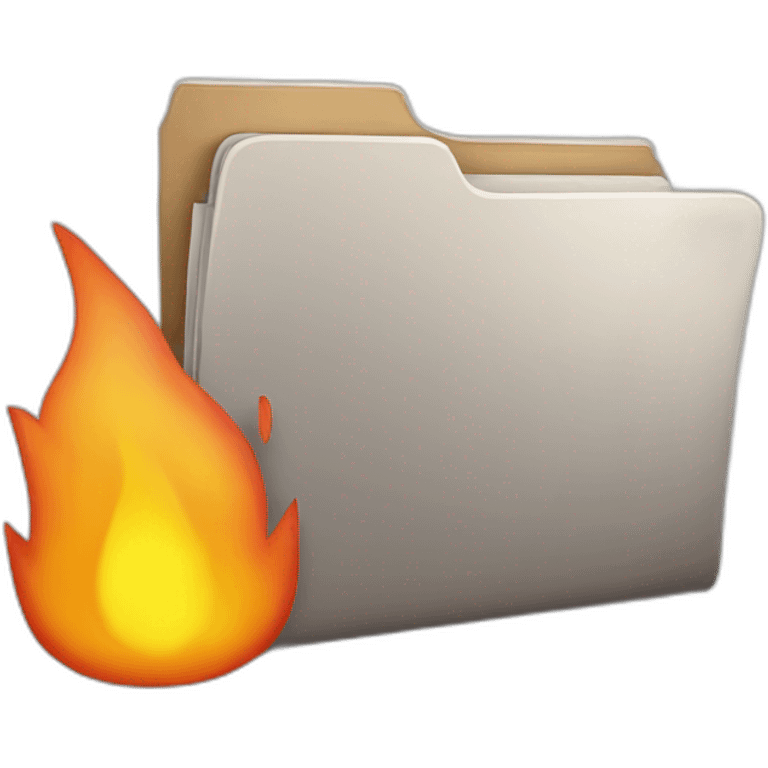 Folder plus fire emoji