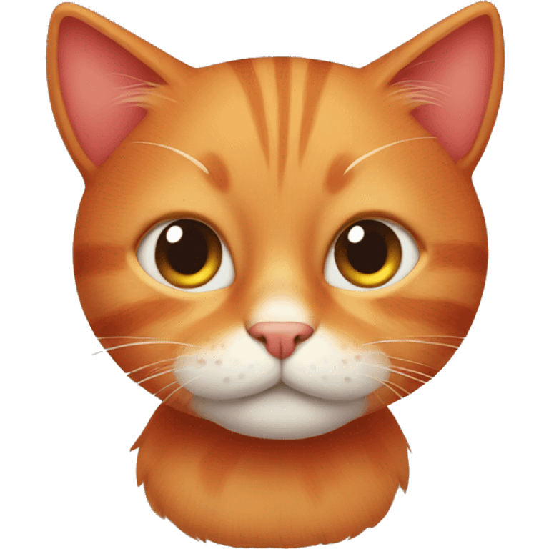 Cute red cat emoji