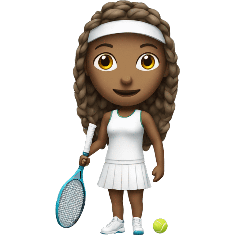 Tennis girl emoji