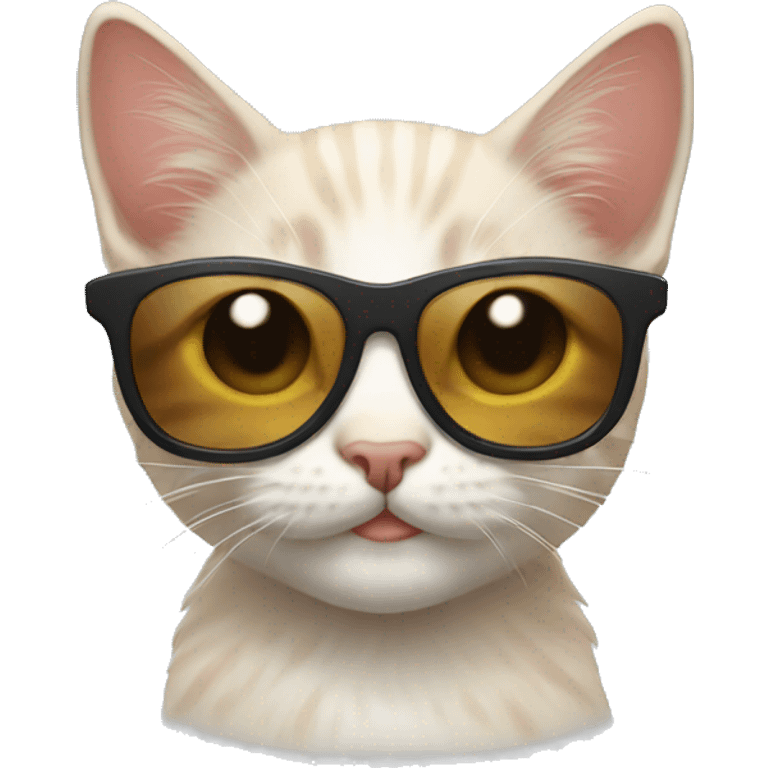 Kitten with sunglasses emoji