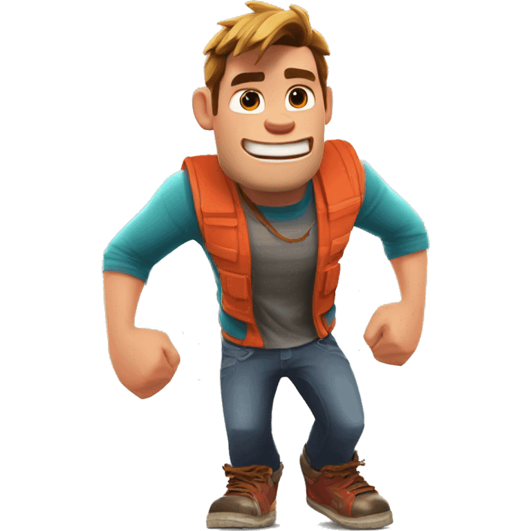 Male Wreck-it ralph in subway surfers emoji