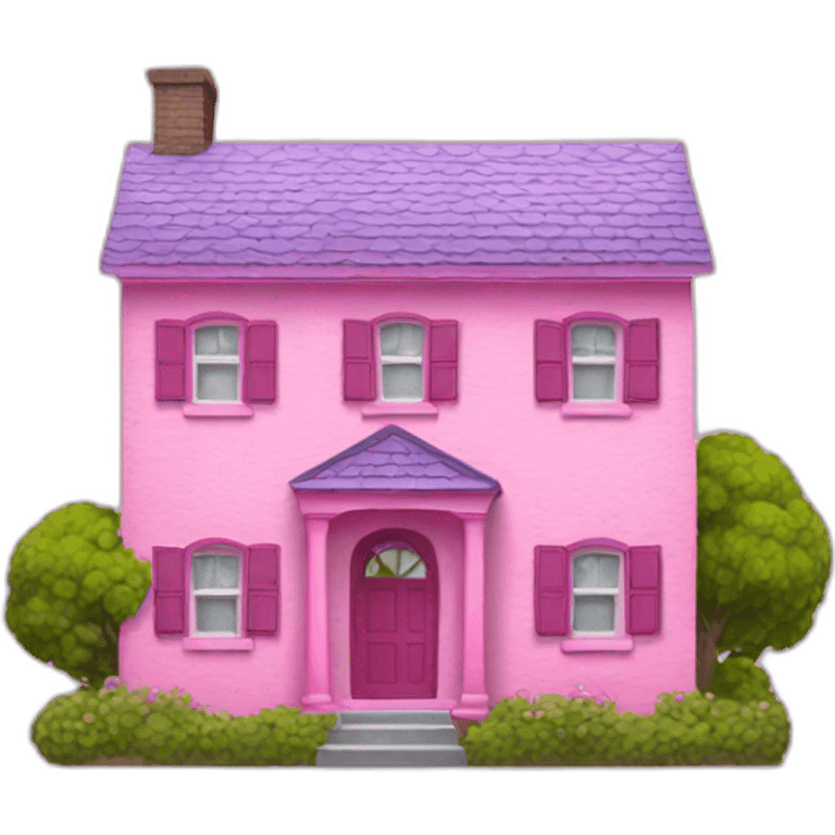 pink-house emoji