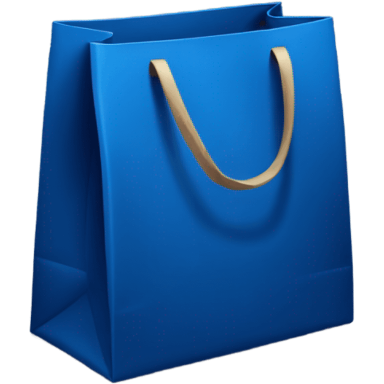 Dark Blue shopping bag  emoji