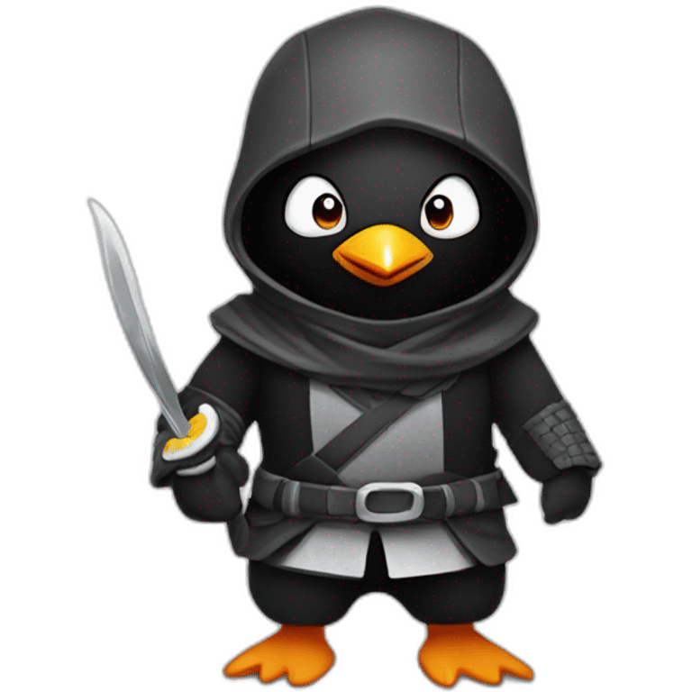 Penguin ninja cute emoji