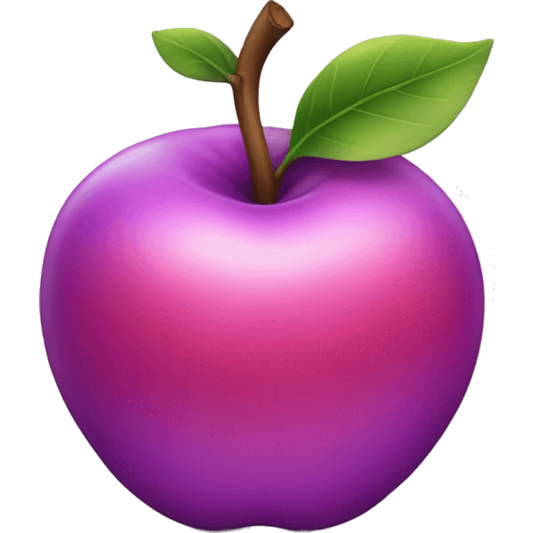 Purple pink Apple  emoji