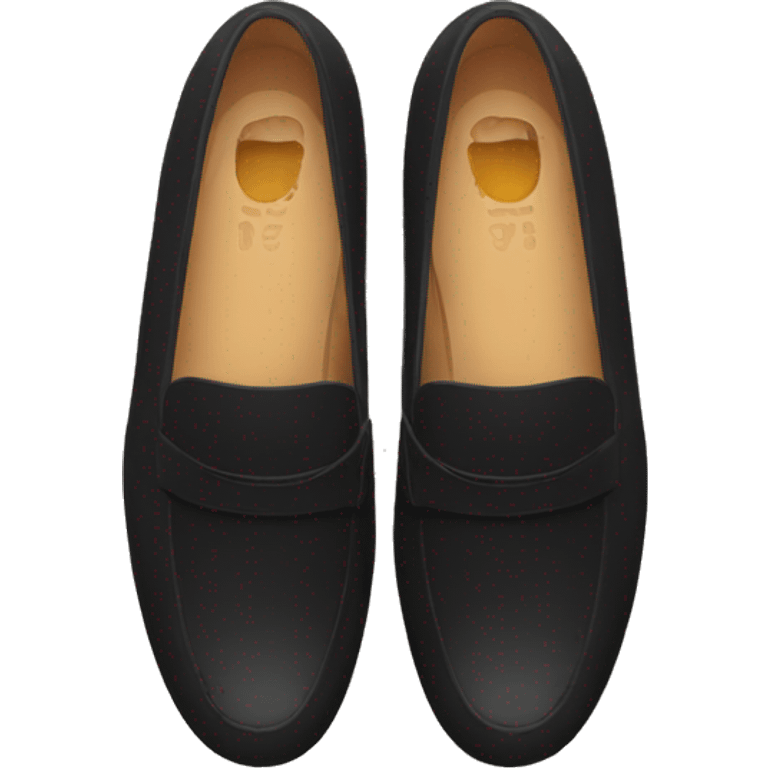 one black Loafers emoji