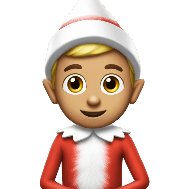 Elf on the shelf popping emoji