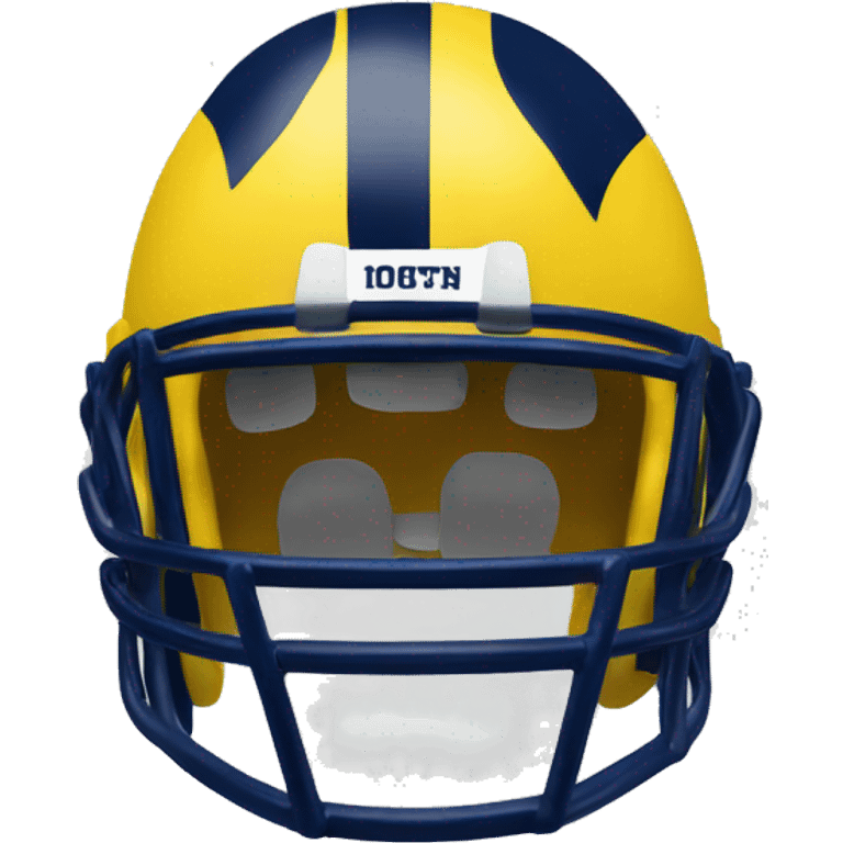 Michigan football helmet emoji