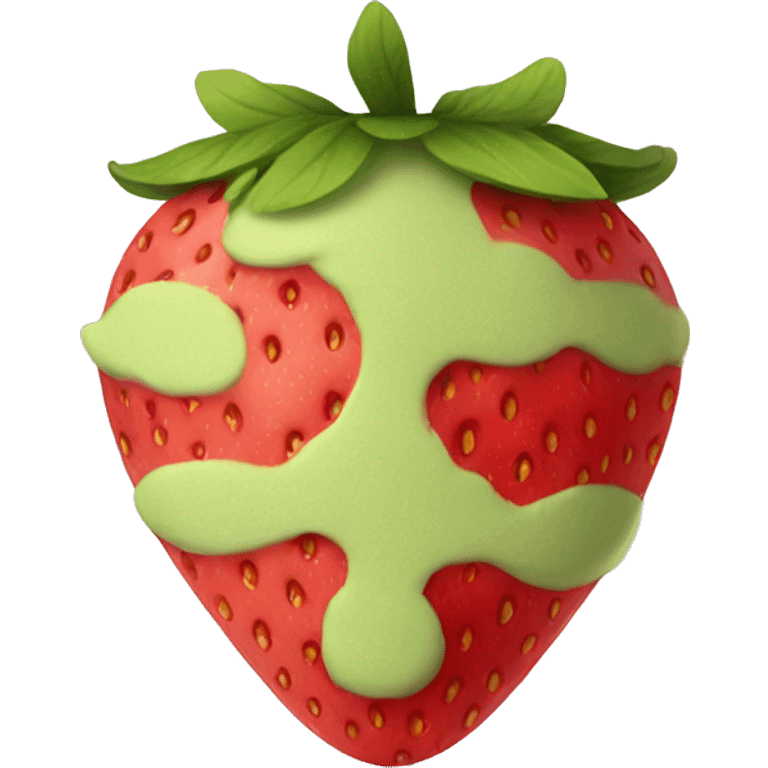 Strawberry matcha emoji