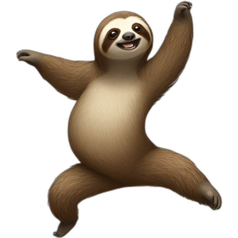 sloth is dancing emoji