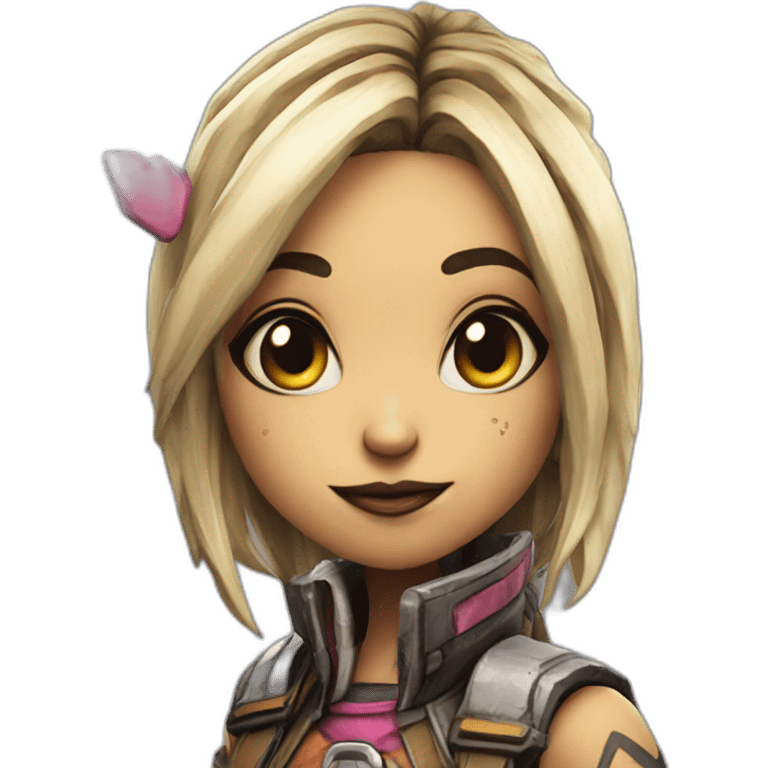 Tiny Tina from borderlands giving a kiss emoji