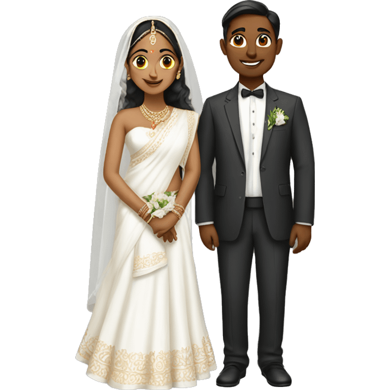 hindu white wedding emoji