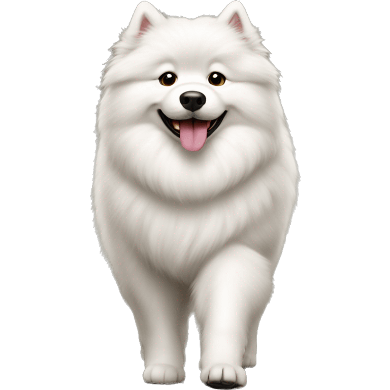  Samoyed on a walk emoji