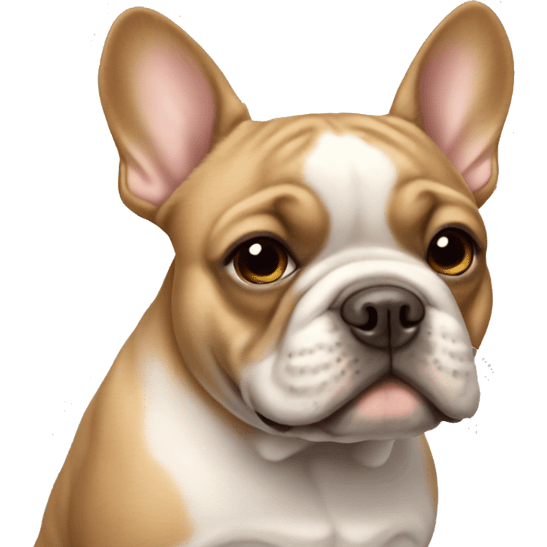 Light brown French bulldog emoji