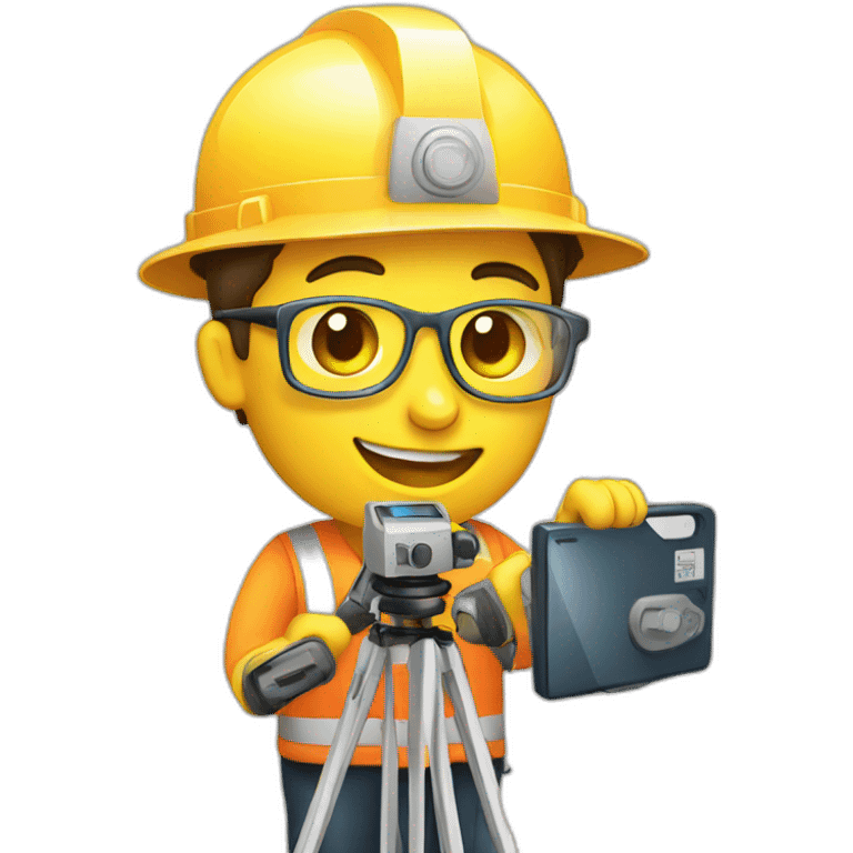 surveyor holding GPS receiver emoji