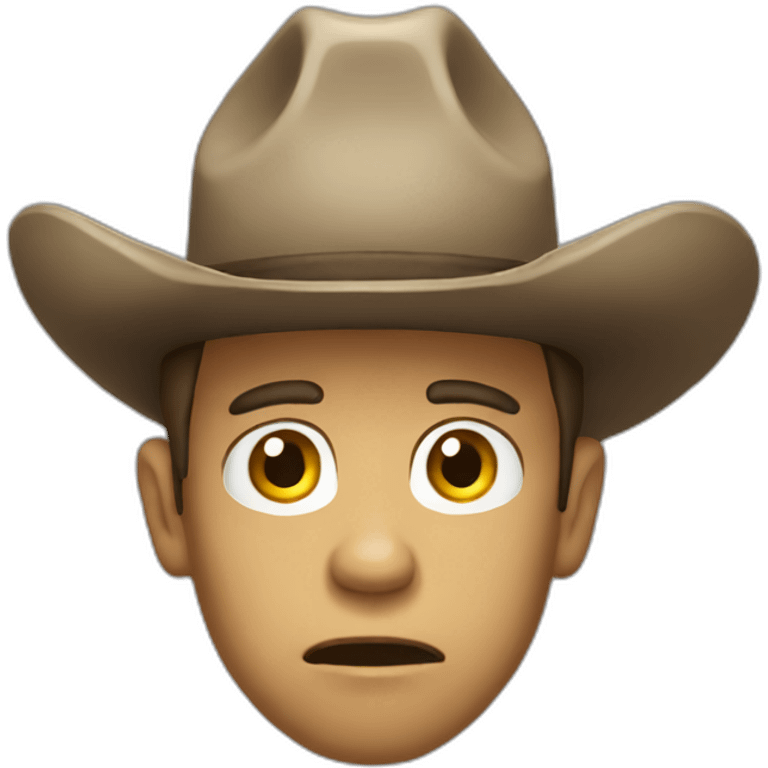 confusion cowboy emoji