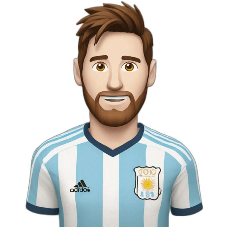 messi argentina shirt emoji