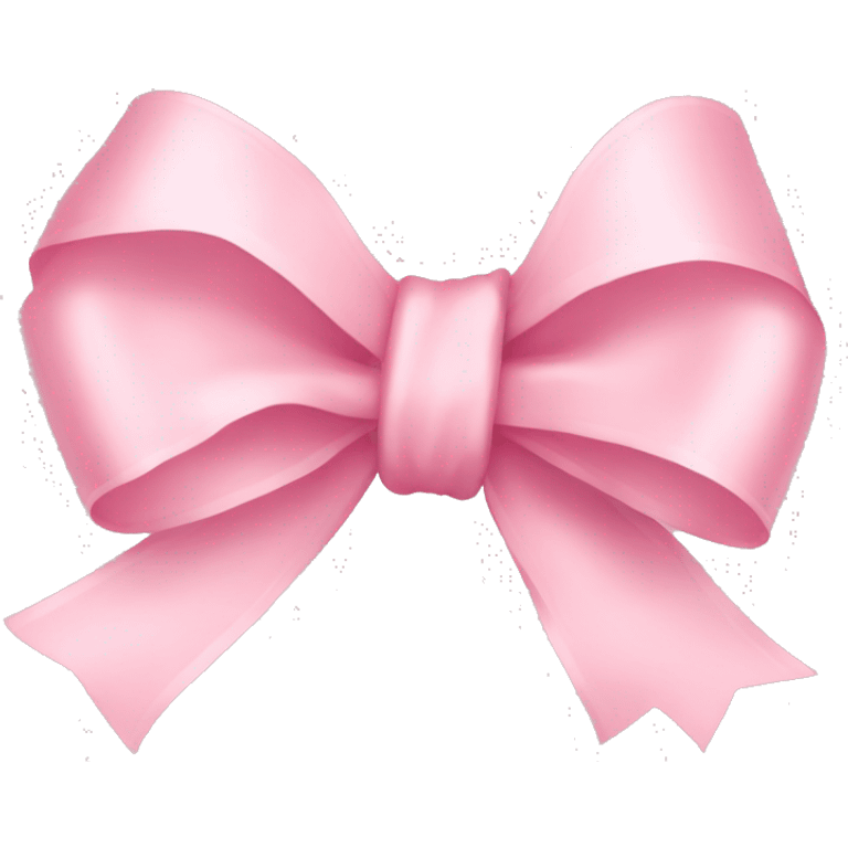 light pink ribbon bow emoji