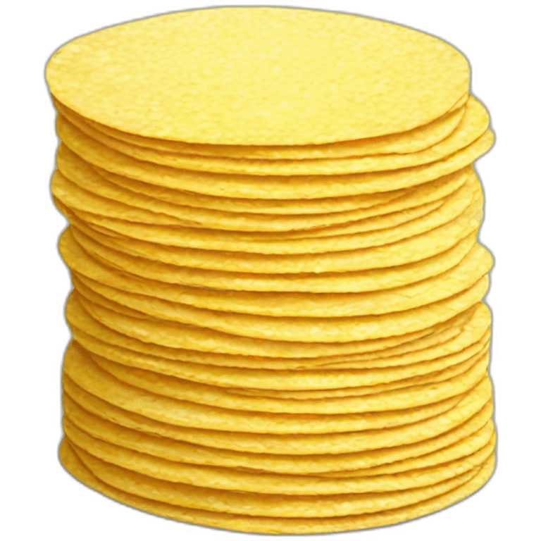 Stack of corn tortillas emoji