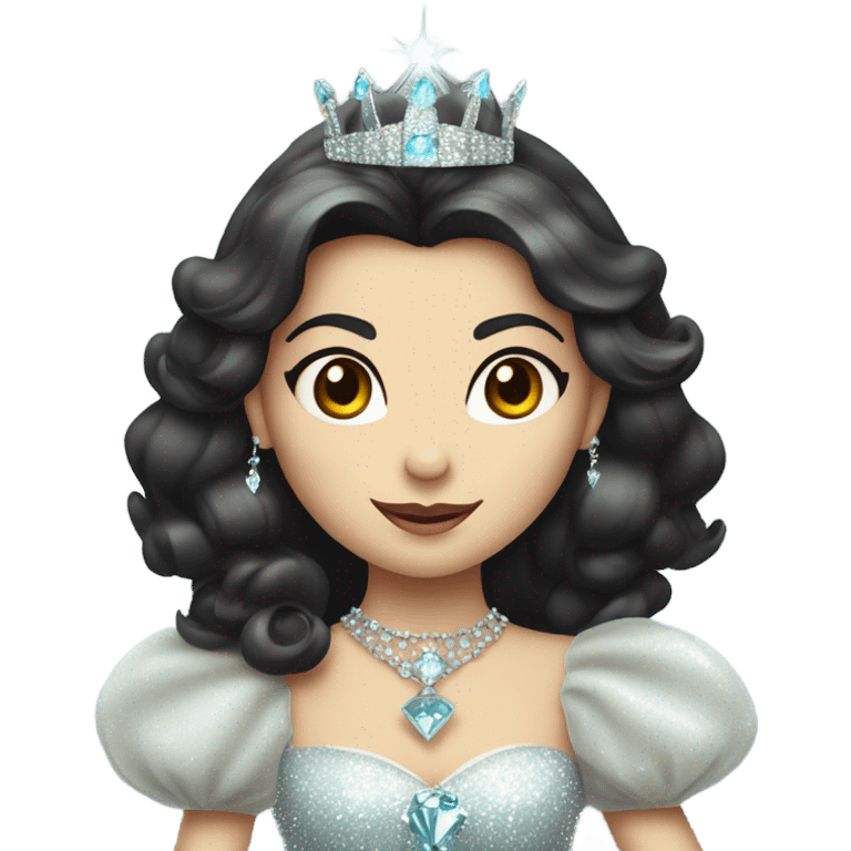 Glinda witch of oz with dark hair  emoji