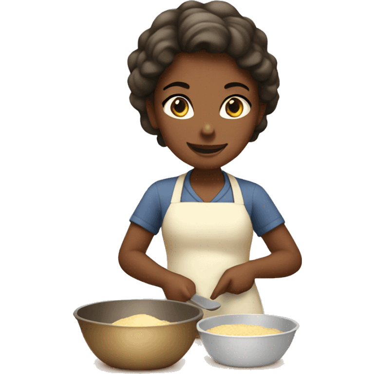 Girl baking emoji