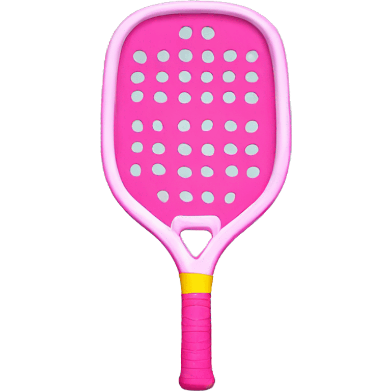 Pink pickleball racket emoji