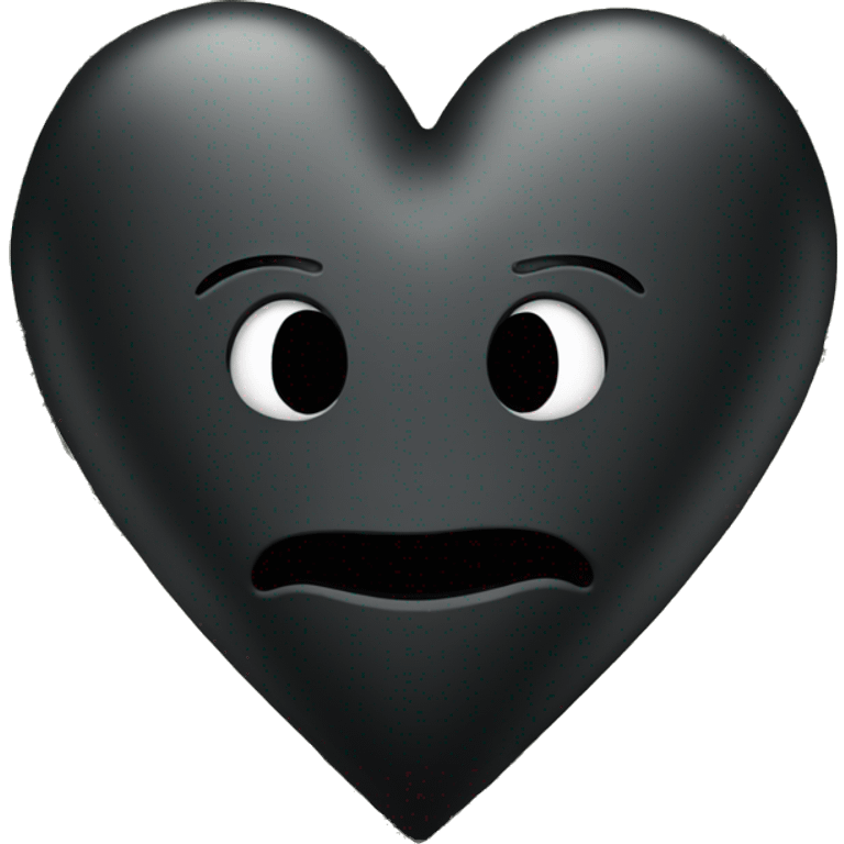 black heart with dollars  emoji